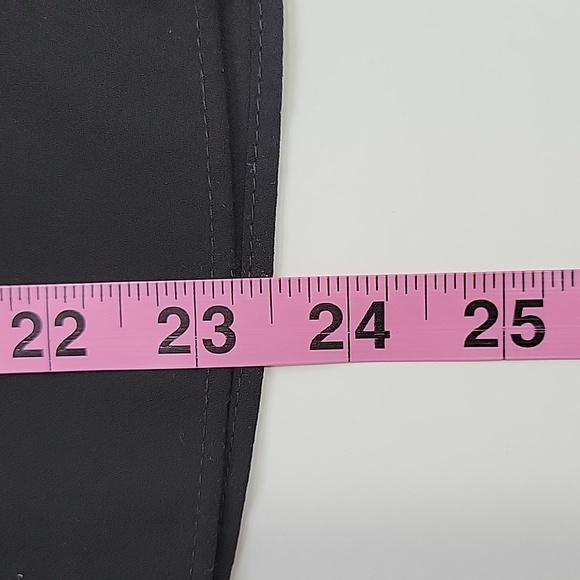 Vince Camuto Black Ruffled Cap Sleeves Mock Shirred Neck SZ S - Picture 9 of 11